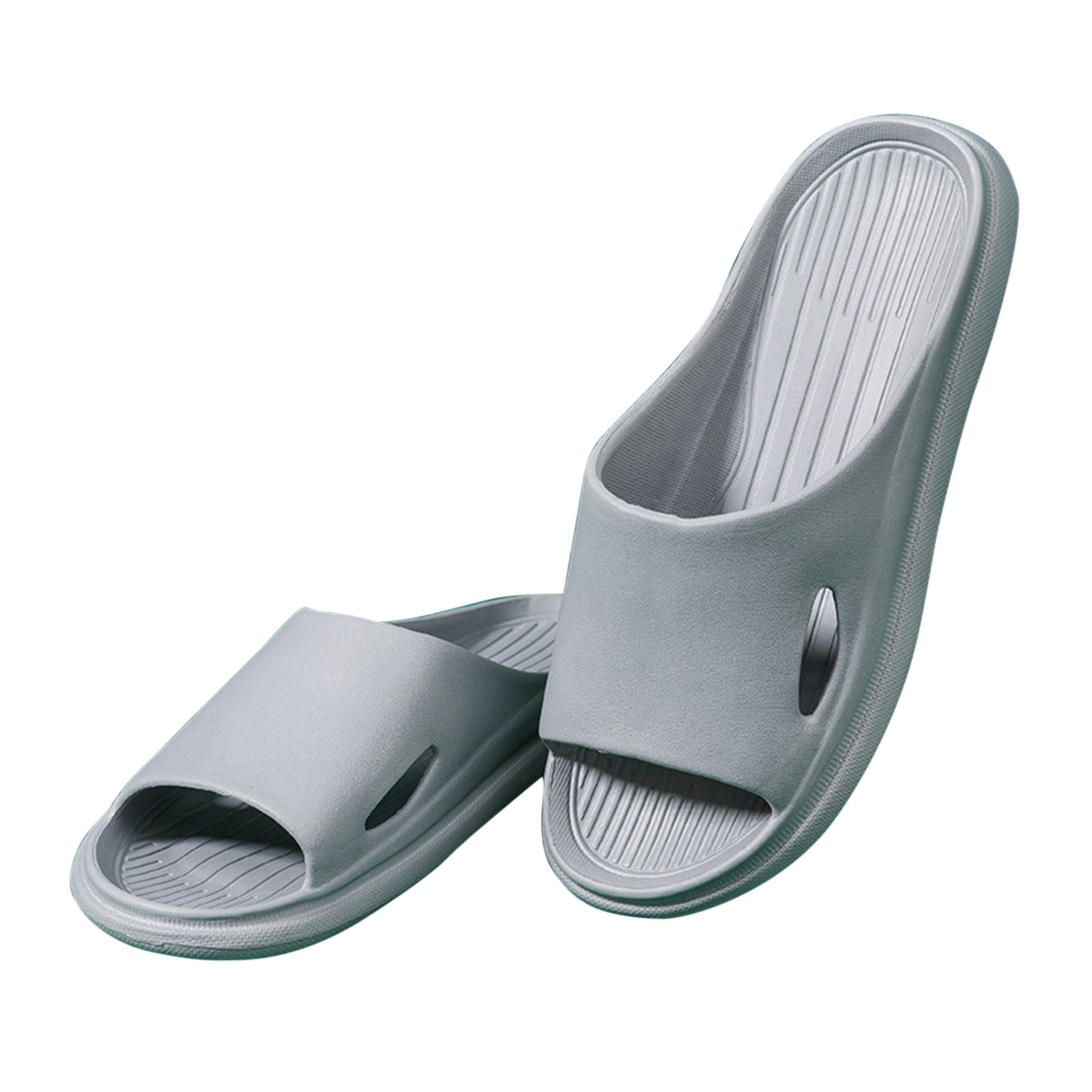 Fnochy Cloud Slippers for Women and Men, Pillow House Slippers Shower Shoes Indoor Slides Bathroom Sandals, Comfort, Lightweight, Thick Sole, Non-Slip, Easy to Clean
